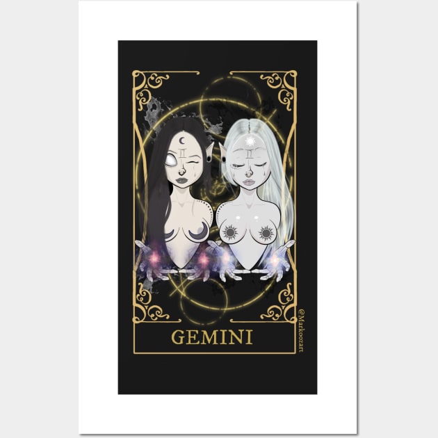 Gemini zodiac sign Wall Art by marko0z